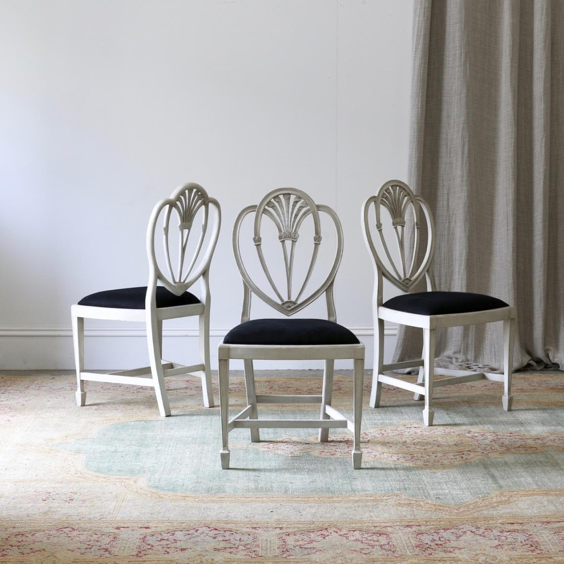Set of 6 Gustavian Chairs