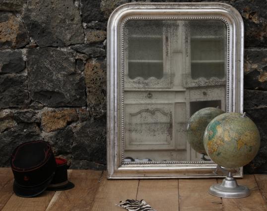 Silver Louis Philippe Mirror