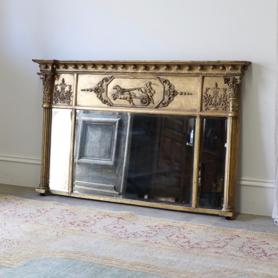 Empire Gold Over Mantle Mirror
