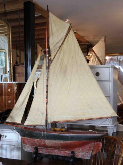 维多利亚时代池塘帆船