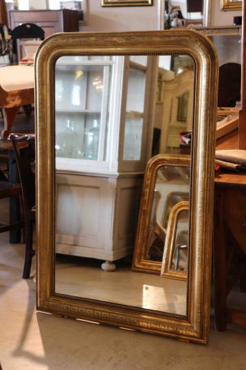 Louis Philippe Gilt Engraved Mirror