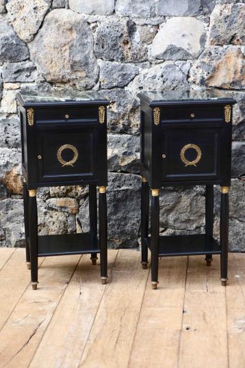 French Empire Bedside Tables