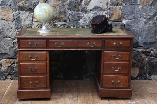 Oak Pedestal Desk