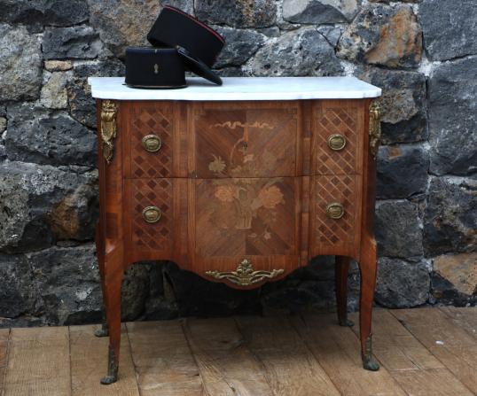 Small Louis XV Inlaid Commode