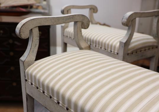 Stunning Pair of Gustavian Stools