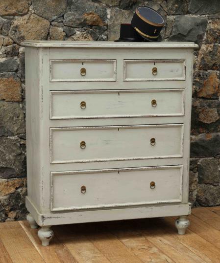 Gustavian Grey Chest of Drawers