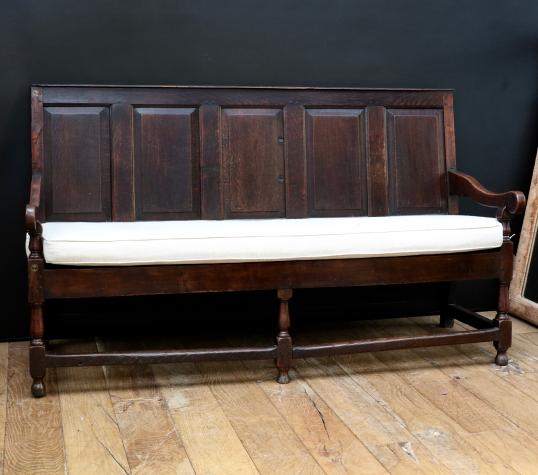 Georgian Oak Settle or Bench Seat