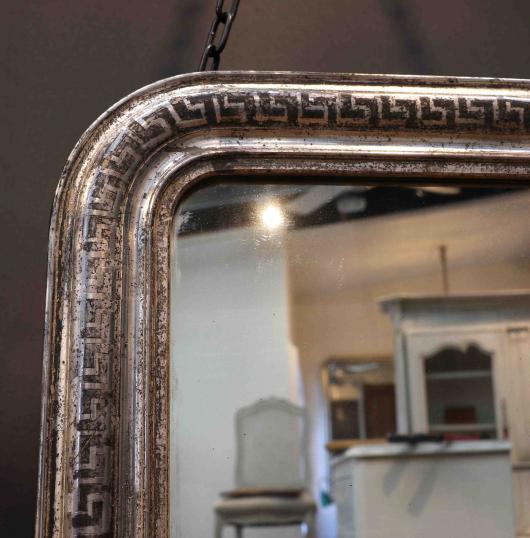 Large Silver French Mirror