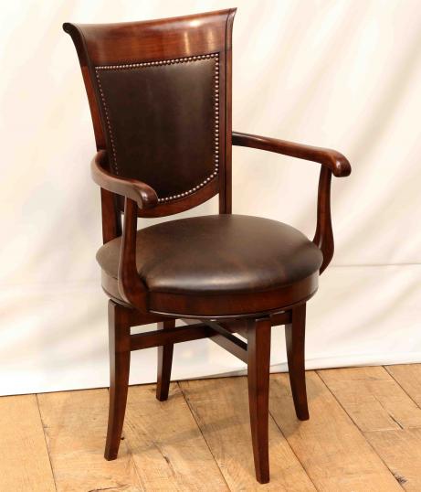 A New Cherrywood Swivel Chair from France