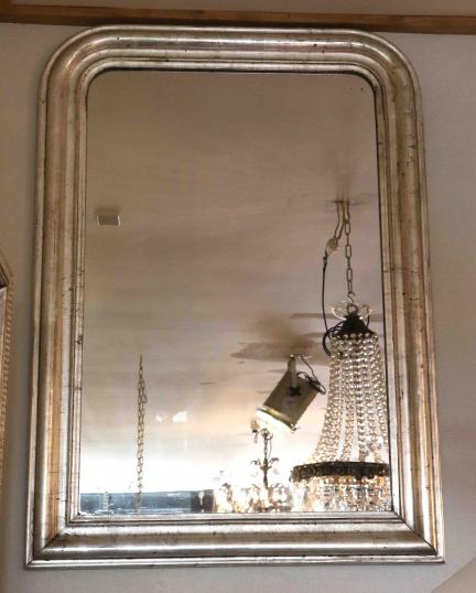 Plain Silver Louis Philippe Mirror
