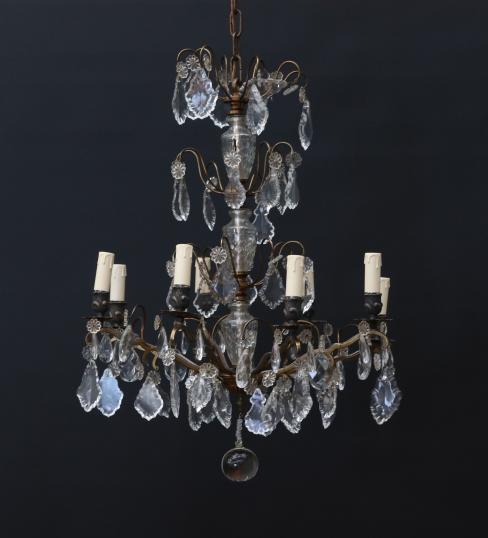 French Glass Chandelier