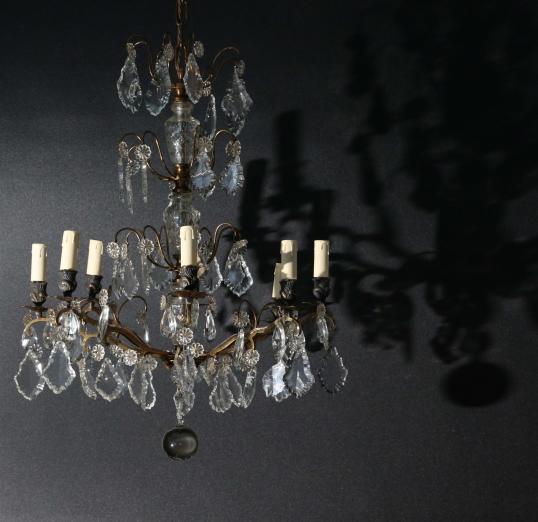 French Glass Chandelier