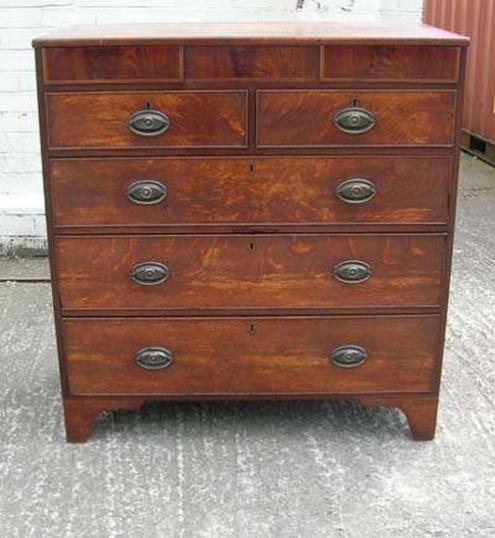 Large Georgian Oak Chest of Drawers