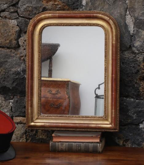 Small Louis Philippe Gold Mirror