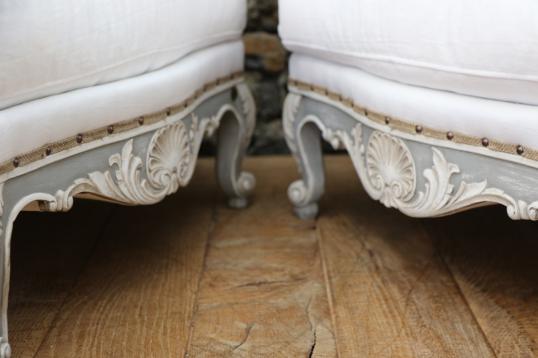 Pair of Gustavian Wing Chairs