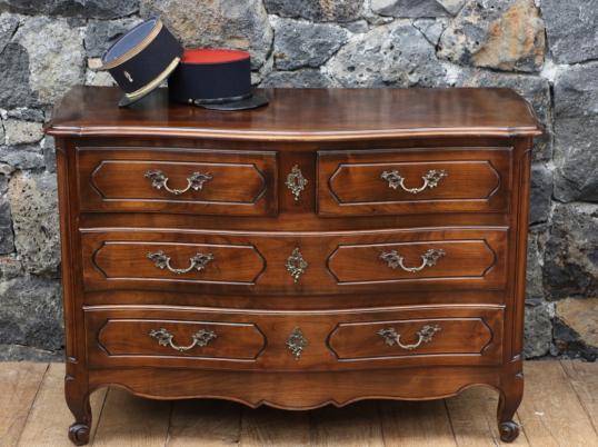 French Louis XIV Manner Walnut Commode