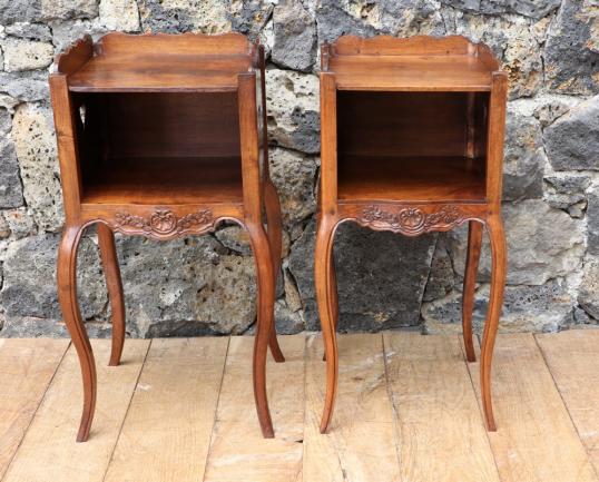 Early French Walnut Bedsides