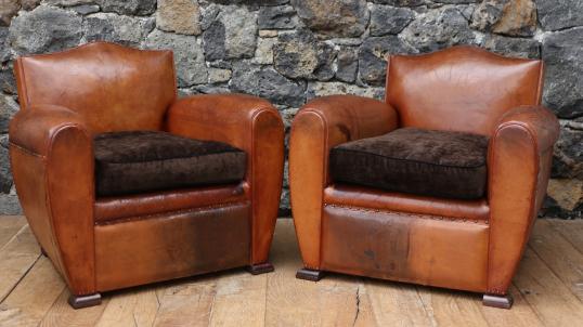 Pair of Club Chairs 
