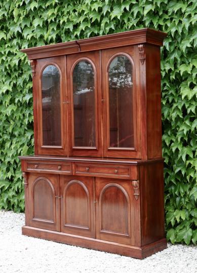 Victorian Mahogany Cupboard & Bookcase 