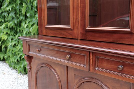 Victorian Mahogany Cupboard & Bookcase 