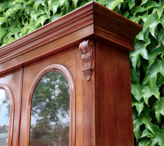 Victorian Mahogany Cupboard & Bookcase 