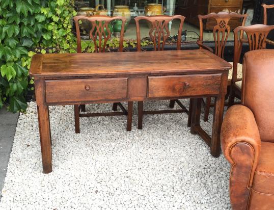 Two Drawer Side Table