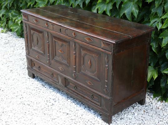 English Oak Jacobean Coffer