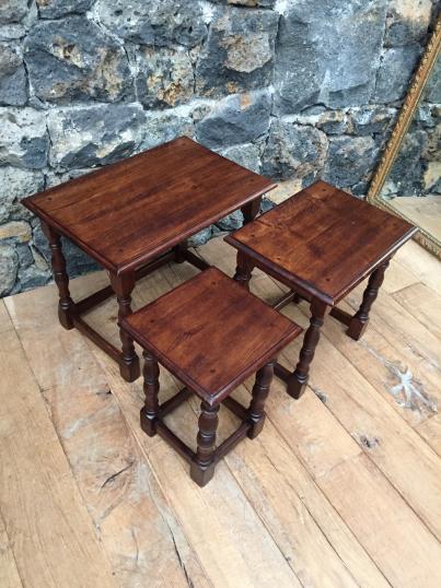 English Oak Nest Tables