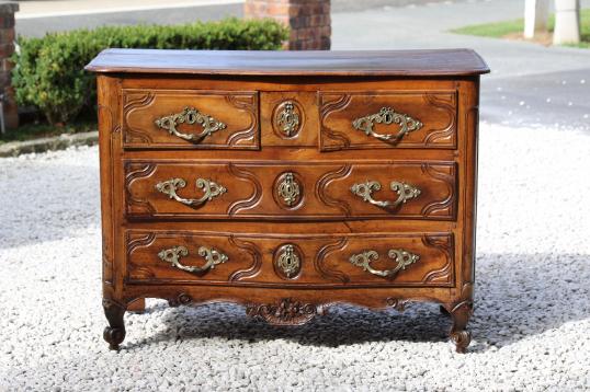 Spectacular Period Walnut Louis XIV Commode