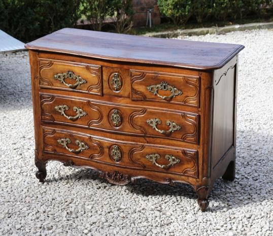 Spectacular Period Walnut Louis XIV Commode