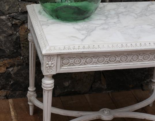 French Console with Marble Top