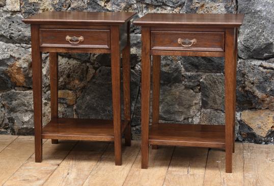 Pair of Oak Bedsides 