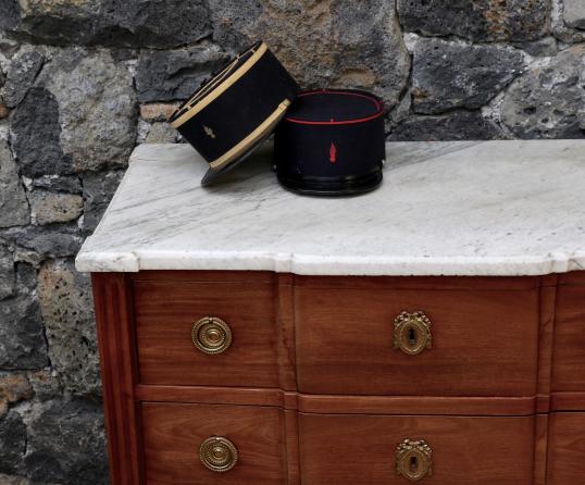 Period French Walnut Transitional Commode