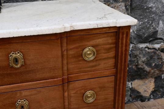 Period French Walnut Transitional Commode
