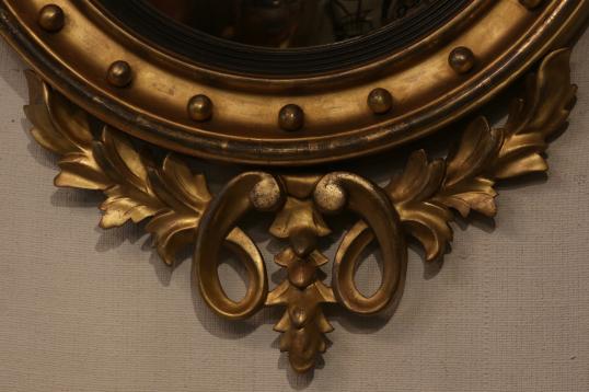 English Empire Convex Mirror