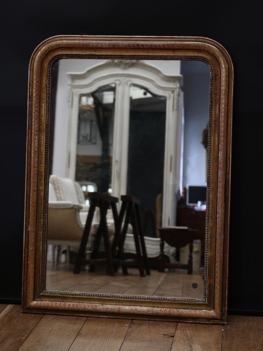 Bronze Gilded Louis Philippe Mirror 