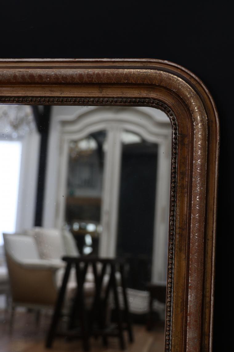 Bronze Gilded Louis Philippe Mirror 