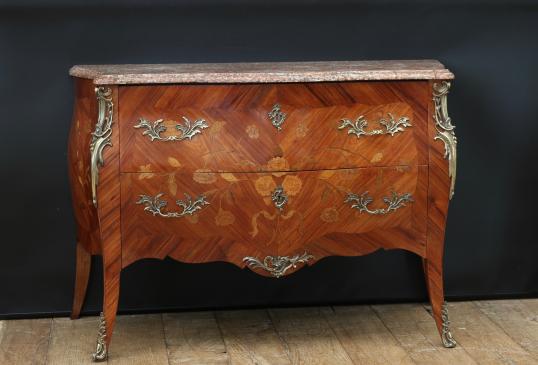 A large and impressive French Bombe Commode 