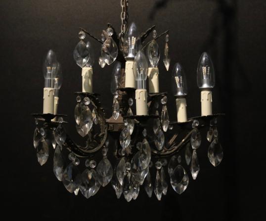 French 9 Light Chandelier