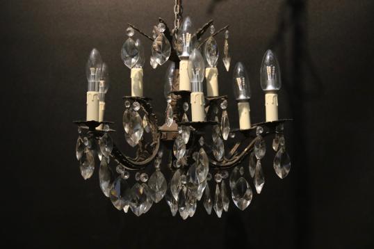 French 9 Light Chandelier