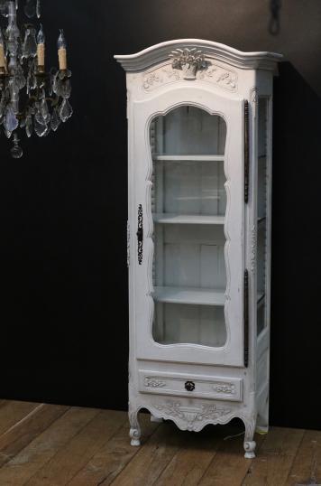 19th Century Glazed Single Door Vitrine