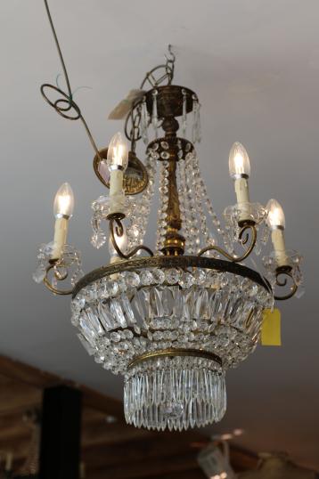 Chandelier - Waterfall and Basket