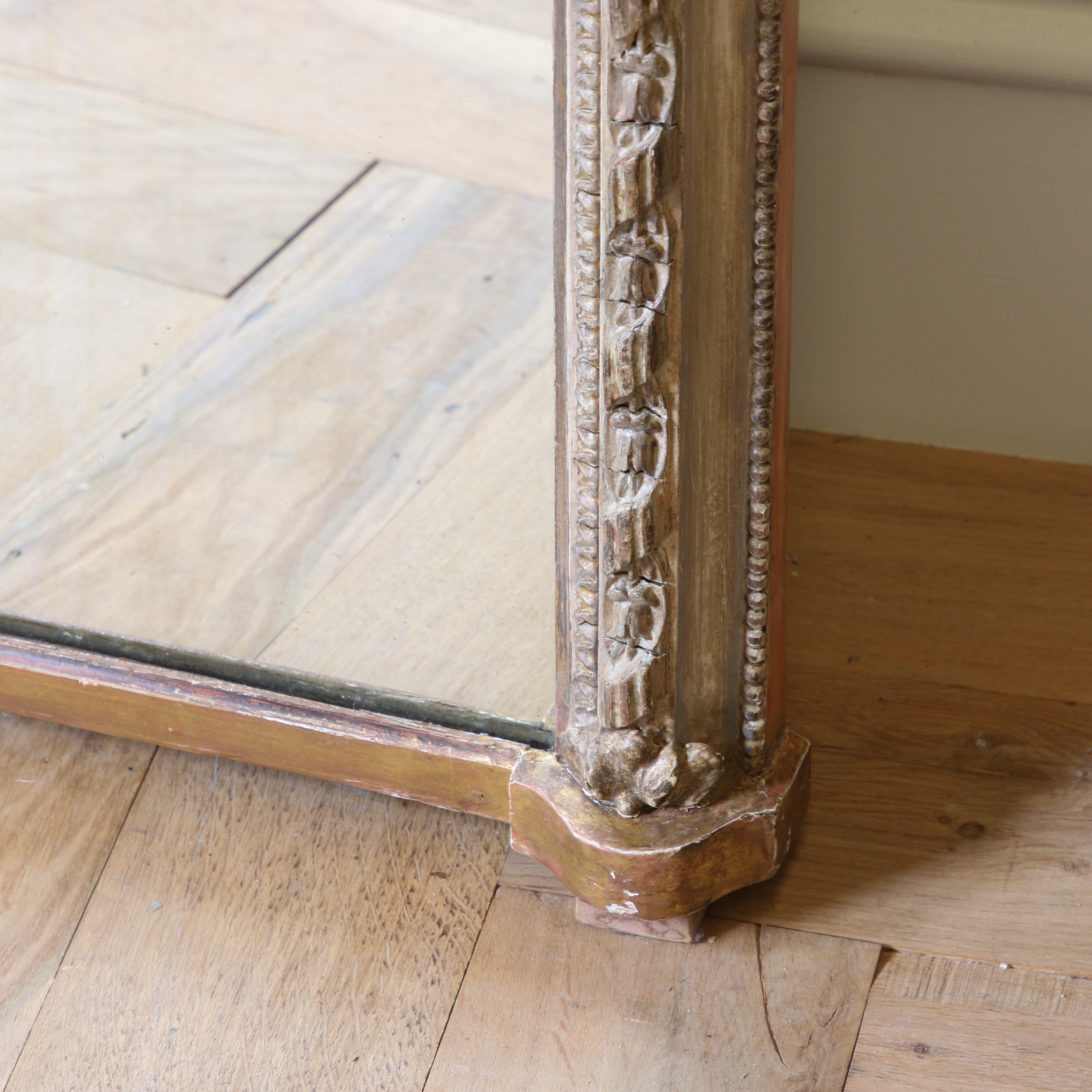 Full Length 19th Century Arched Top Mirror 