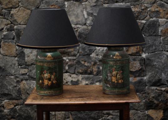 Pair of Antique Chinese Lamps