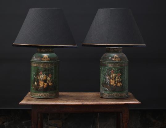 Pair of Antique Chinese Lamps