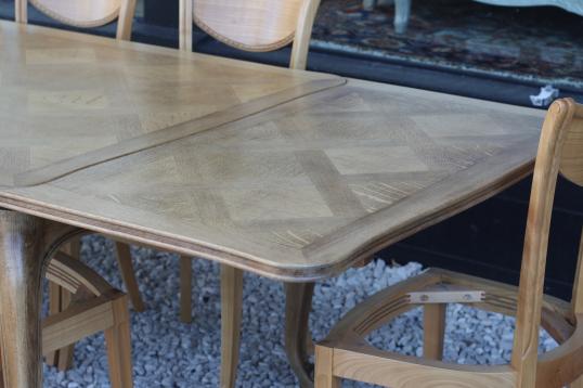 Pale French Parquet Table