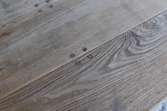 Gun Barrel Bleached Refectory Table