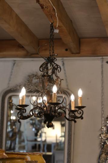French Metal Chandelier