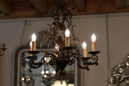 French Metal Chandelier