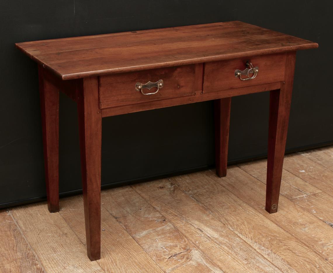 Cherrywood Two Drawer Side Table